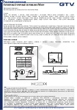 Предварительный просмотр 4 страницы GTV OP-PALACEKW-10 User Manual