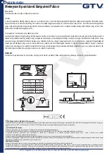 Предварительный просмотр 8 страницы GTV OP-PALACEKW-10 User Manual