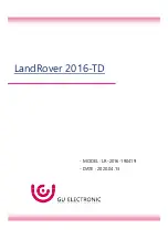 GU Electronic LandRover 2016-TD Manual предпросмотр