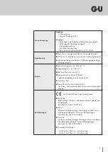 Preview for 7 page of GU BKS B-2156 Series Operating Instructions Manual