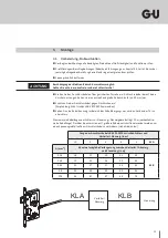 Preview for 11 page of GU BKS B-2156 Series Operating Instructions Manual