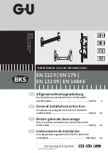 Preview for 1 page of GU BKS General Installation Instructions