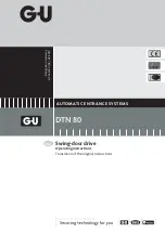 GU DTN 80 Operating Instructions Manual preview