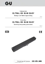 GU ELTRAL KS 30 EASY Assembly And Operating Instructions Manual preview