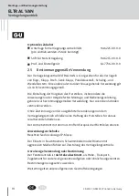 Предварительный просмотр 10 страницы GU ELTRAL VAN Assembly And Operating Instructions Manual