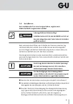 Предварительный просмотр 15 страницы GU ELTRAL VAN Assembly And Operating Instructions Manual