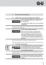 Предварительный просмотр 37 страницы GU ELTRAL VAN Assembly And Operating Instructions Manual