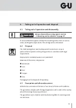 Предварительный просмотр 51 страницы GU ELTRAL VAN Assembly And Operating Instructions Manual