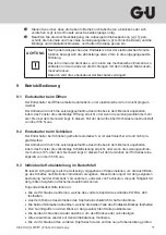 Preview for 11 page of GU ELTRAL Z45 230V Assembly And Operating Instructions Manual