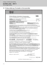 Preview for 14 page of GU ELTRAL Z45 230V Assembly And Operating Instructions Manual