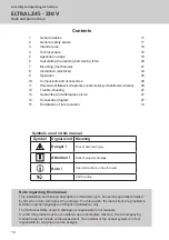 Preview for 16 page of GU ELTRAL Z45 230V Assembly And Operating Instructions Manual