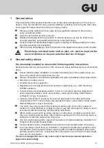 Preview for 17 page of GU ELTRAL Z45 230V Assembly And Operating Instructions Manual