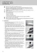 Preview for 22 page of GU ELTRAL Z45 230V Assembly And Operating Instructions Manual