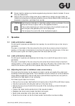 Preview for 25 page of GU ELTRAL Z45 230V Assembly And Operating Instructions Manual