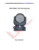 Guangzhou Yingfeng Lighting Equipment MHY10803 User Manual preview