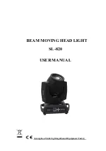 Guangzhou Yinhe Lighting&Sound Equipment SL-820 User Manual preview