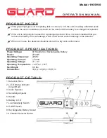 Предварительный просмотр 1 страницы GUARD megadetect 1165190 Operation Manual