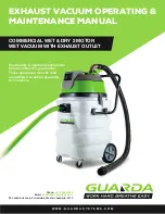 Предварительный просмотр 1 страницы Guarda Exhaust Vacuum Operating & Maintenance Manual