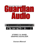 Guardian Audio EQ215s Owner'S Manual preview