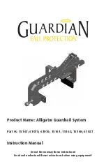 Предварительный просмотр 1 страницы Guardian Fall Protection 15161 Instruction Manual