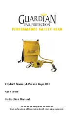 Предварительный просмотр 1 страницы Guardian Fall Protection 30800 Instruction Manual