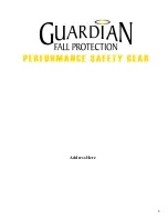 Предварительный просмотр 8 страницы Guardian Fall Protection G-Lok Operation And Instruction Manual