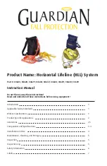 Предварительный просмотр 1 страницы Guardian Fall Protection HLL System Instruction Manual