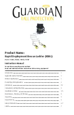 Guardian Fall Protection Rapid Deployment Rescue Ladder Instruction Manual предпросмотр