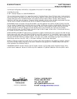 Preview for 2 page of Guardian Telecom ACR-11-V Set Up And Configuration