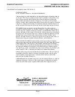 Preview for 2 page of Guardian Telecom P6300 Installation & Operation Manual