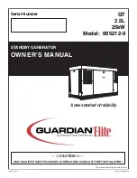 Preview for 1 page of Guardian 005212-0 Owner'S Manual