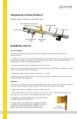 Предварительный просмотр 5 страницы Guardian 15176 Instruction Manual