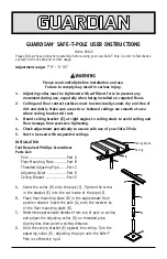 Предварительный просмотр 1 страницы Guardian 98120 User Instructions