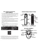 Preview for 9 page of Guardian AC5250 Use And Care Instruction