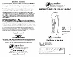 Предварительный просмотр 11 страницы Guardian AP2200 Use & Care Instructions Manual