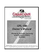 Guardian CPL 100 Owner'S Manual preview