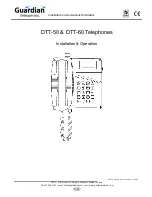 Guardian DTT-50 Installation & Operating Instructions Manual preview