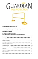 Guardian G-Rail Instruction Manual preview