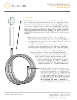 Preview for 6 page of Guardian G5022 Installation, Operation And Maintenance Manual