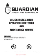 Preview for 1 page of Guardian G600-B Design, Installation, Operation, And Maintenance Manual