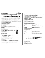 Предварительный просмотр 2 страницы Guardian Germ Guardian PS-100 Use & Care Instructions