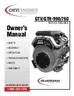 Preview for 1 page of Guardian GTH-760 Series Owner'S Manual