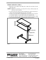 Preview for 2 page of Guardian Guardian Tilt Automatic Overbed Table IC-6418 User Instructions