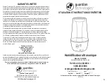 Предварительный просмотр 5 страницы Guardian H965AR Use & Care Instructions Manual