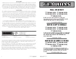 Guardian MDS86012CHRG Manual preview