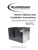 Guardian QUIETPACT 85D Owner'S Manual And Installation Instructions preview