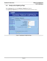 Предварительный просмотр 20 страницы Guardian voip telephone Setup & Configuration Instructions Manual