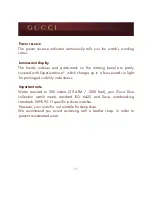 Предварительный просмотр 11 страницы Gucci Dive watches Instructions For Use Manual