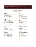 Предварительный просмотр 12 страницы Gucci Dive watches Instructions For Use Manual