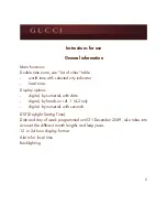 Preview for 2 page of Gucci I-GUCCI Instructions For Use Manual